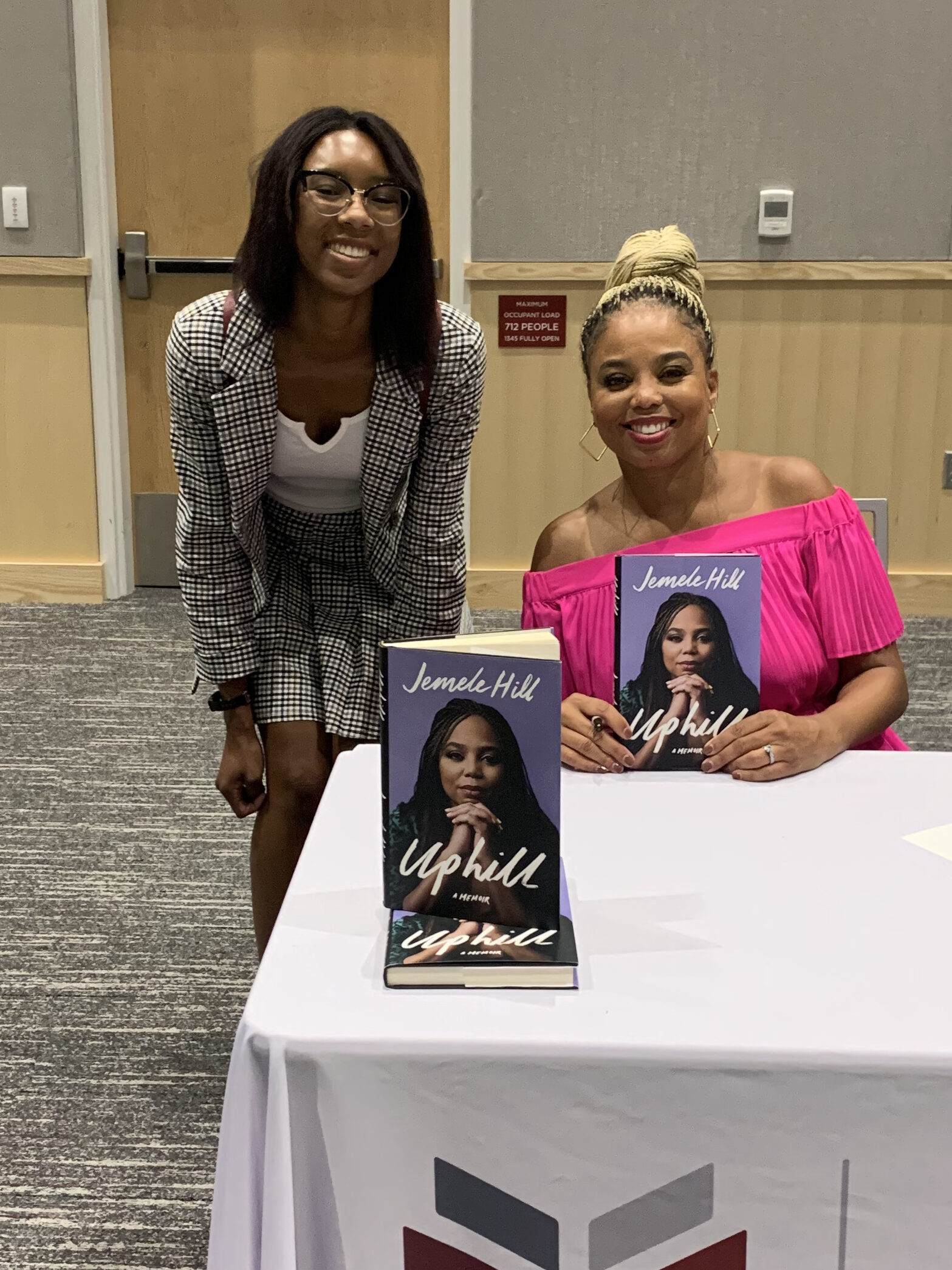 Me meeting Jemele Hill at her book signing